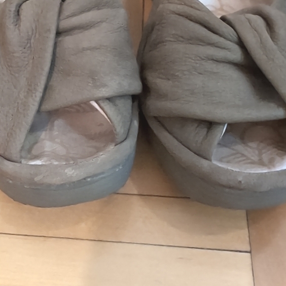 Fly London Yakin leather twist strap wedges size 38 - Picture 3 of 10